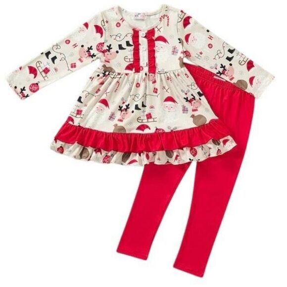 Pete and Lucy Santa sleigh pants set. New in package. Multiple sizes just ask. - Picture 1 of 1